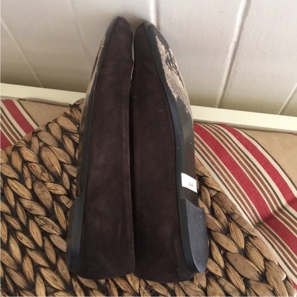 Giuseppe Zanotti Suede Round Toe Brown Flats - Picture 7 of 7